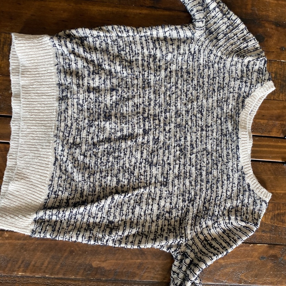 Black and white striped sweater